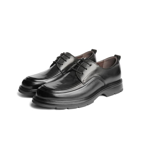 百丽通勤上班皮鞋男2025新款秋商场同款牛皮革休闲商务鞋8TS01CM5