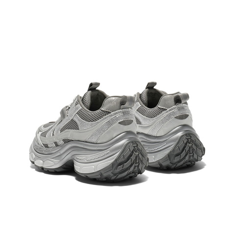 百丽潮酷网面老爹鞋女2025秋新厚底增高舒适透气休闲鞋B2801CM5