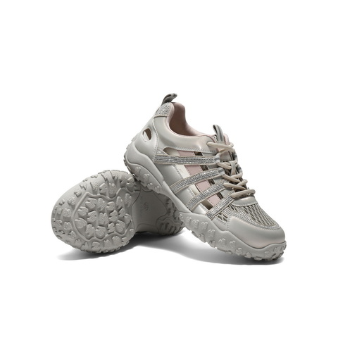 百丽闪耀水钻老爹鞋女2025秋新商场同款透气镂空休闲鞋E4B1DCM5