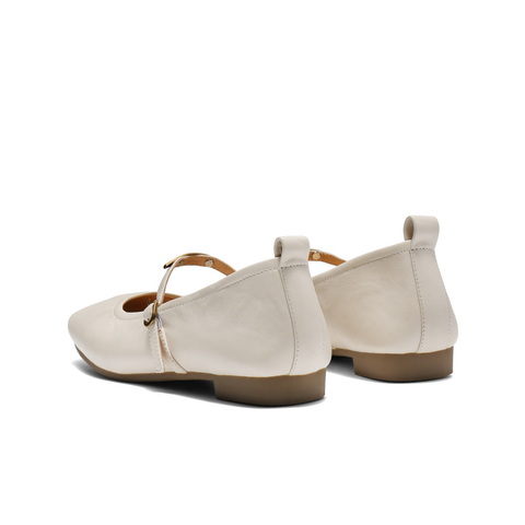 百丽时尚复古玛丽珍鞋女2025秋新商场同款真皮薄底单鞋E3V1DCQ5