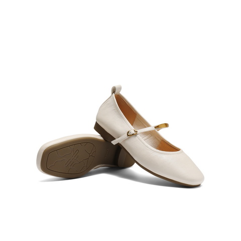 百丽时尚复古玛丽珍鞋女2025秋新商场同款真皮薄底单鞋E3V1DCQ5