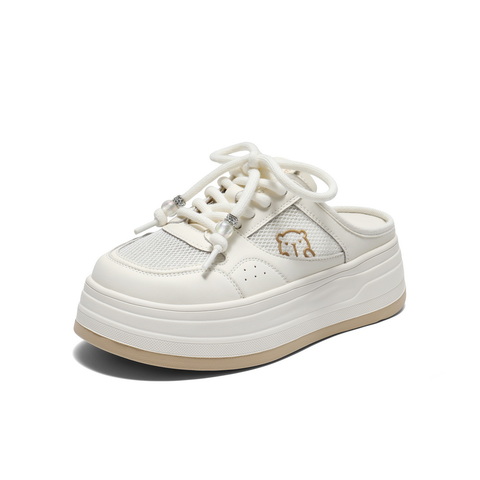 百丽百搭包头拖鞋女2025秋新商场同款厚底可外穿拖鞋E4E1DCH5