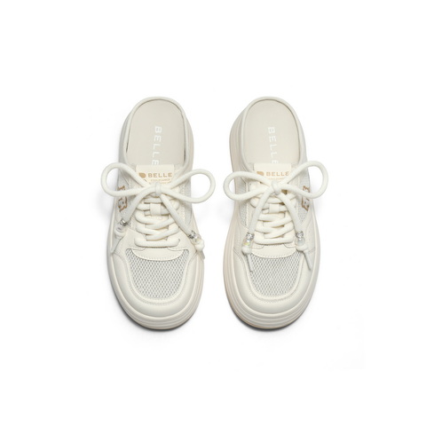 百丽百搭包头拖鞋女2025秋新商场同款厚底可外穿拖鞋E4E1DCH5