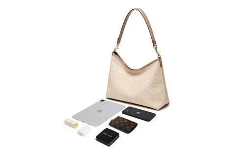 百丽包包女2025春新款复古休闲hobo单肩斜挎托特包X7199AX5