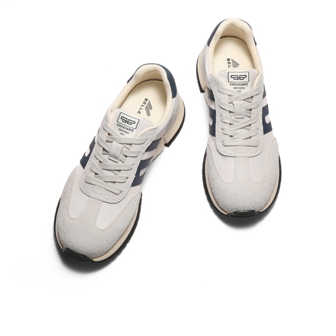 百丽复古休闲运动鞋男2025新款秋商场同款厚底慢跑阿甘鞋8UE01CM5