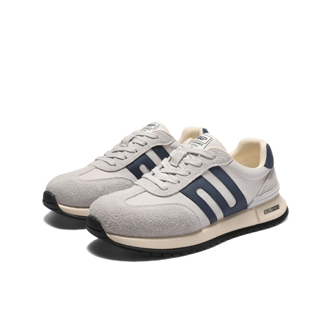 百丽复古休闲运动鞋男2025新款秋商场同款厚底慢跑阿甘鞋8UE01CM5