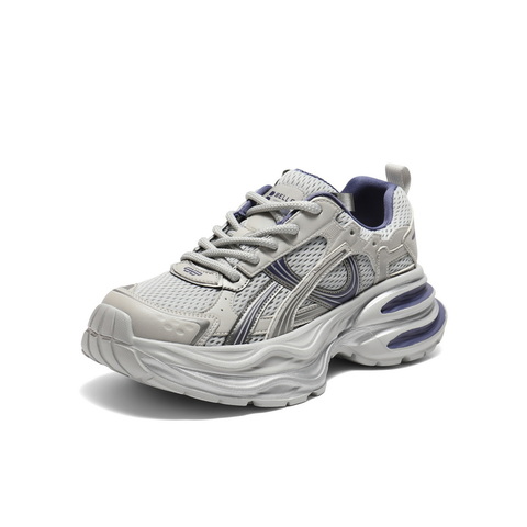 百丽潮酷拼接网老爹鞋女2025秋新商场同款厚底增高休闲鞋E4P1DCM5