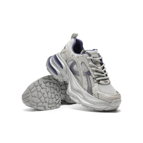 百丽潮酷拼接网老爹鞋女2025秋新商场同款厚底增高休闲鞋E4P1DCM5