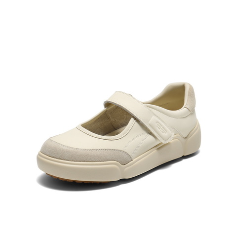 百丽拼接休闲玛丽珍鞋女2025秋新商场同款魔术贴休闲鞋E3R1DCQ5