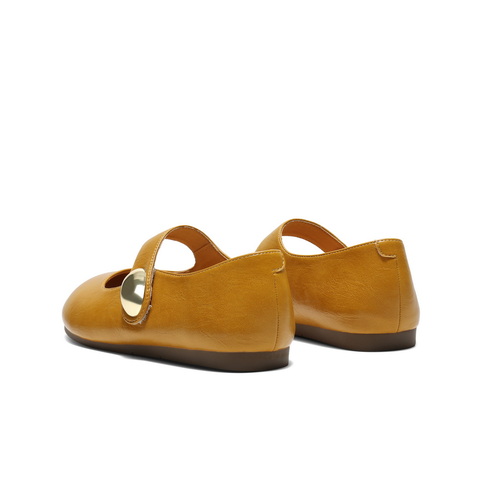 百丽简约时尚玛丽珍鞋女2025秋新可爱圆头魔术贴浅口单鞋B2782CQ5