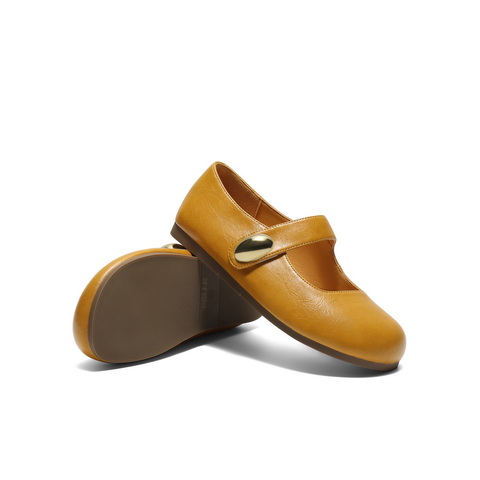 百丽简约时尚玛丽珍鞋女2025秋新可爱圆头魔术贴浅口单鞋B2782CQ5