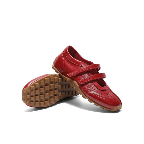 百丽时尚亮面休闲玛丽珍鞋女2025秋新双魔术贴薄底休闲鞋B2769CQ5