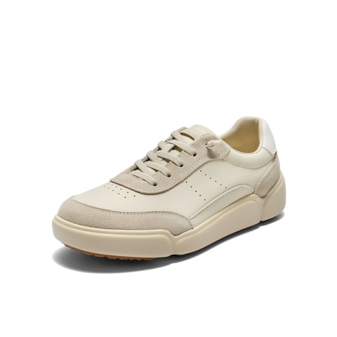 百丽拼接面板鞋女2025秋新商场同款舒适简约百搭休闲鞋E3Q1DCM5