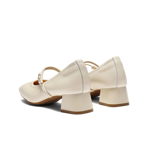 百丽复古时装玛丽珍鞋女2025秋新商场同款质感真皮单鞋E1T1DCQ5