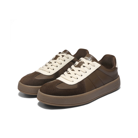 百丽复古潮搭休闲鞋男鞋2025新款秋季运动德训鞋撞色板鞋A2197CM5