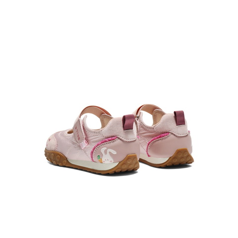 百丽撞色德训鞋女童2025秋新款商场同款魔术贴薄底休闲鞋80030C85