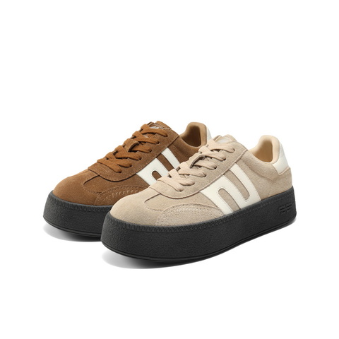 百丽时尚撞色跑道德训鞋女2025秋新商场同款百搭休闲鞋E2E1DCM5