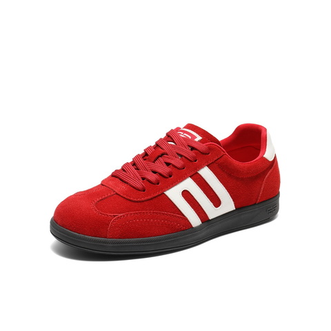 百丽学院风撞色跑道德训鞋女2025秋新商场同款薄底板鞋E2K1DCM5