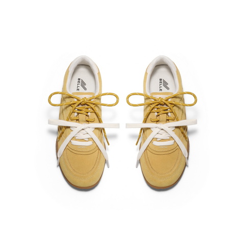 百丽复古休闲阿甘鞋女2025秋新商场同款百搭板鞋3QS21CM5