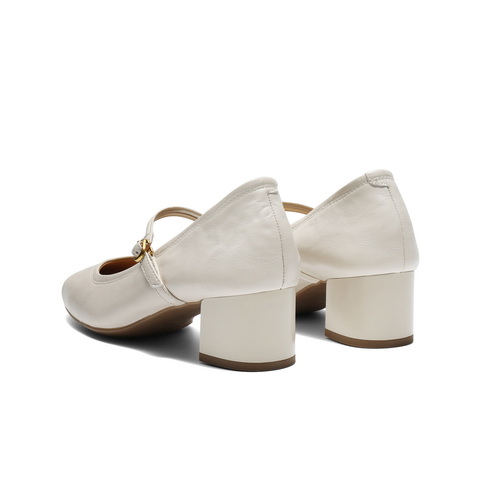 百丽气质时装玛丽珍鞋女2025秋新商场同款真皮高跟单鞋BFS03CQ5