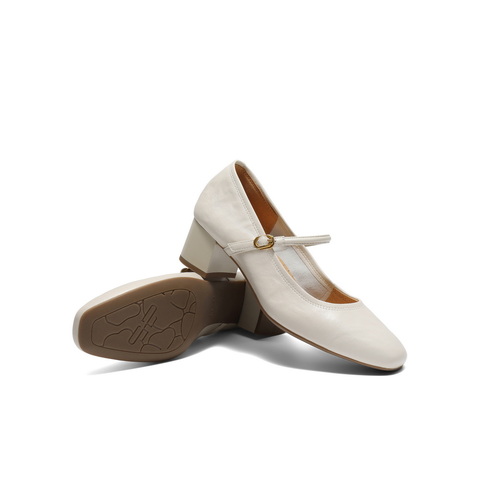 百丽气质时装玛丽珍鞋女2025秋新商场同款真皮高跟单鞋BFS03CQ5