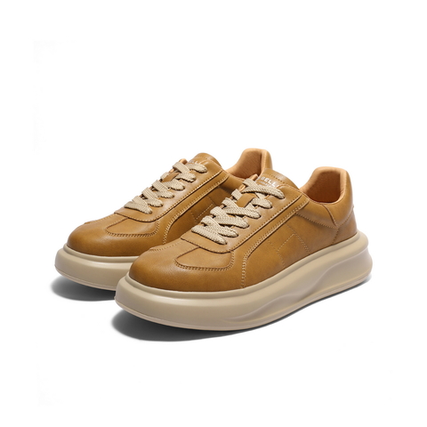 百丽厚底增高休闲鞋男鞋2025新款秋季复古潮搭舒适板鞋A2104CM5