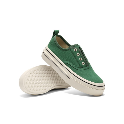 百丽简约百搭帆布鞋女2025秋新厚底便捷无系带休闲鞋B2699CM5