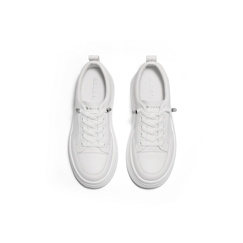 百丽厚底增高小白鞋女2025秋新商场同款简约百搭休闲鞋E3P1DCM5