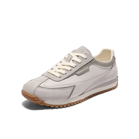 百丽户外运动慢跑鞋男鞋2025新款秋季厚底复古休闲阿甘鞋A2058CM5