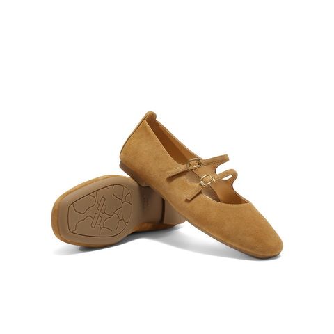 百丽复古气质玛丽珍鞋女2025秋新商场同款真皮浅口单鞋BFK02CQ5