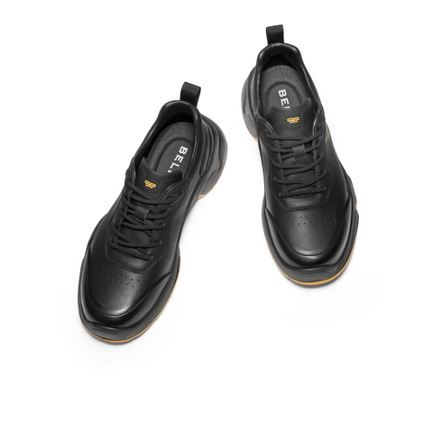 百丽厚底增高健步鞋男2025新款秋商场同款户外休闲运动鞋8VM01CM5