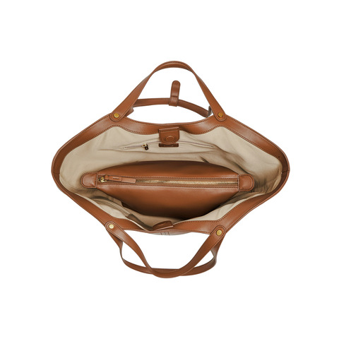 百丽包女25秋商场同款高级质感通勤大容量单肩手提托特包8573DCX5