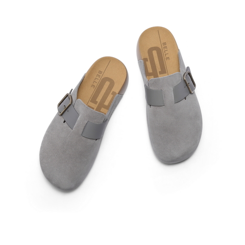 百丽厚底休闲勃肯鞋男2025新款秋季商场同款外穿包头拖鞋8VR01CT5