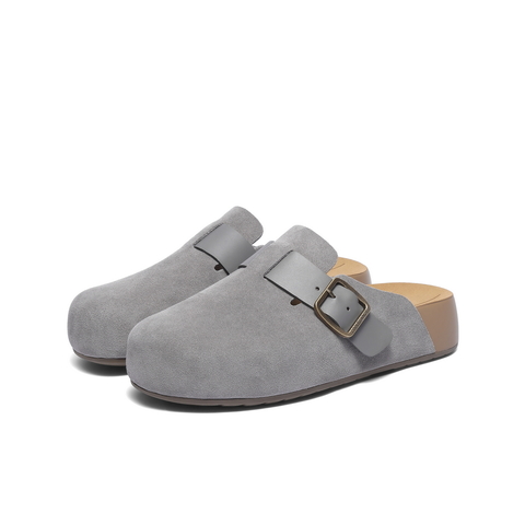 百丽厚底休闲勃肯鞋男2025新款秋季商场同款外穿包头拖鞋8VR01CT5