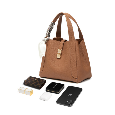 百丽包包女2025新商场同款真皮通勤菜篮子单肩斜挎手提包BL828BX5