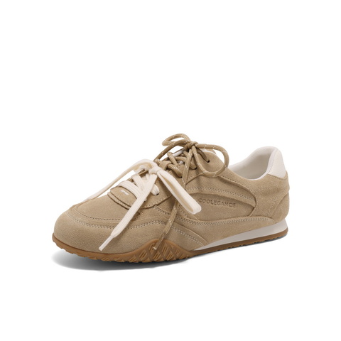 百丽复古休闲阿甘鞋女2025秋新商场同款百搭板鞋3QS21CM5