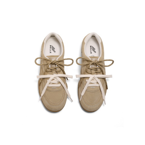 百丽复古休闲阿甘鞋女2025秋新商场同款百搭板鞋3QS21CM5