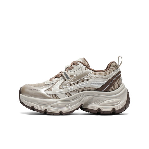 百丽拼接撞色老爹鞋女2025秋新商场同款增高厚底休闲鞋E4Q1DCM5