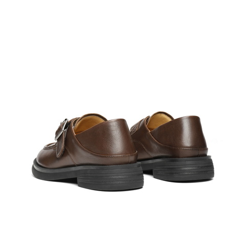 百丽复古乐福鞋女2025秋新商场同款真皮两穿便士乐福鞋D9W1DCM5