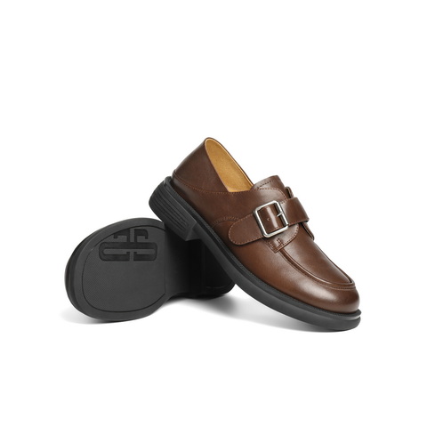 百丽复古乐福鞋女2025秋新商场同款真皮两穿便士乐福鞋D9W1DCM5