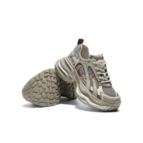 百丽潮酷拼接网老爹鞋女2025秋新商场同款厚底增高休闲鞋E4P1DCM5