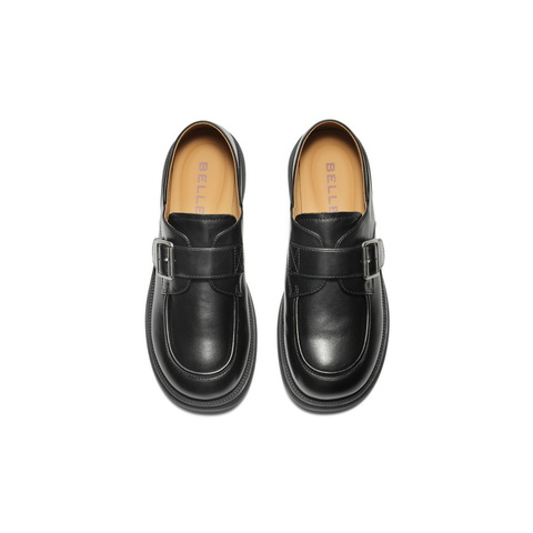 百丽复古乐福鞋女2025秋新商场同款真皮两穿便士乐福鞋D9W1DCM5