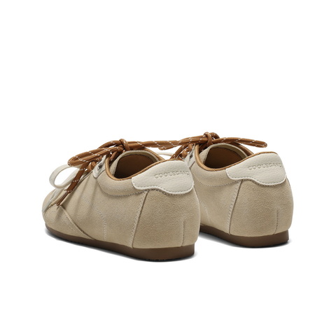 百丽时尚撞色阿甘鞋女2025秋新商场同款舒适薄底休闲鞋E4A1DCM5