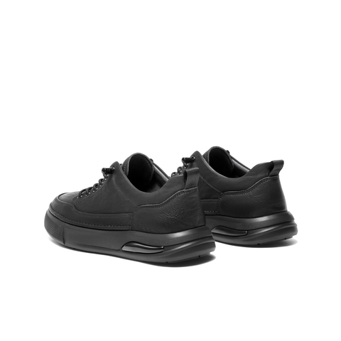 百丽时尚百搭休闲鞋男2025新款冬商场同款牛皮革套脚板鞋D3MA6DM5