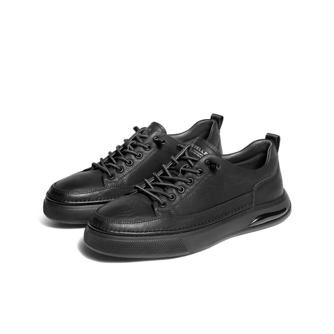 百丽时尚百搭休闲鞋男2025新款冬商场同款牛皮革套脚板鞋D3MA6DM5