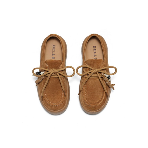 百丽复古流苏穿珠勃肯鞋女2025秋新舒适柔软厚底休闲鞋B2856CM5