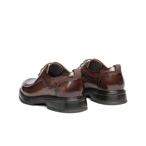 百丽上班商务鞋男鞋2025新款秋季牛皮革简约舒适休闲皮鞋A2039CM5