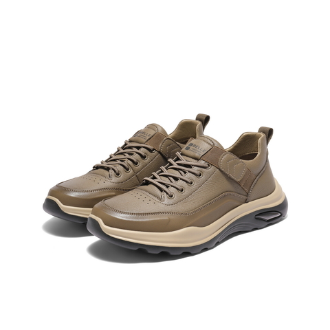 百丽套脚休闲鞋男鞋2025新款冬季商场同款厚底工装鞋加绒8WR01DM5