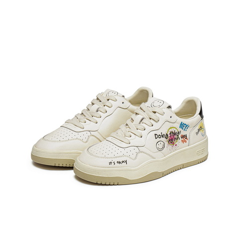 百丽SMILEY联名涂鸦小白鞋女2025秋新商场同款百搭休闲鞋E6Y1DCM5