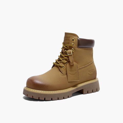 百丽时尚舒适工装靴女2025冬新商场同款复古休闲短靴B9S1DDD5